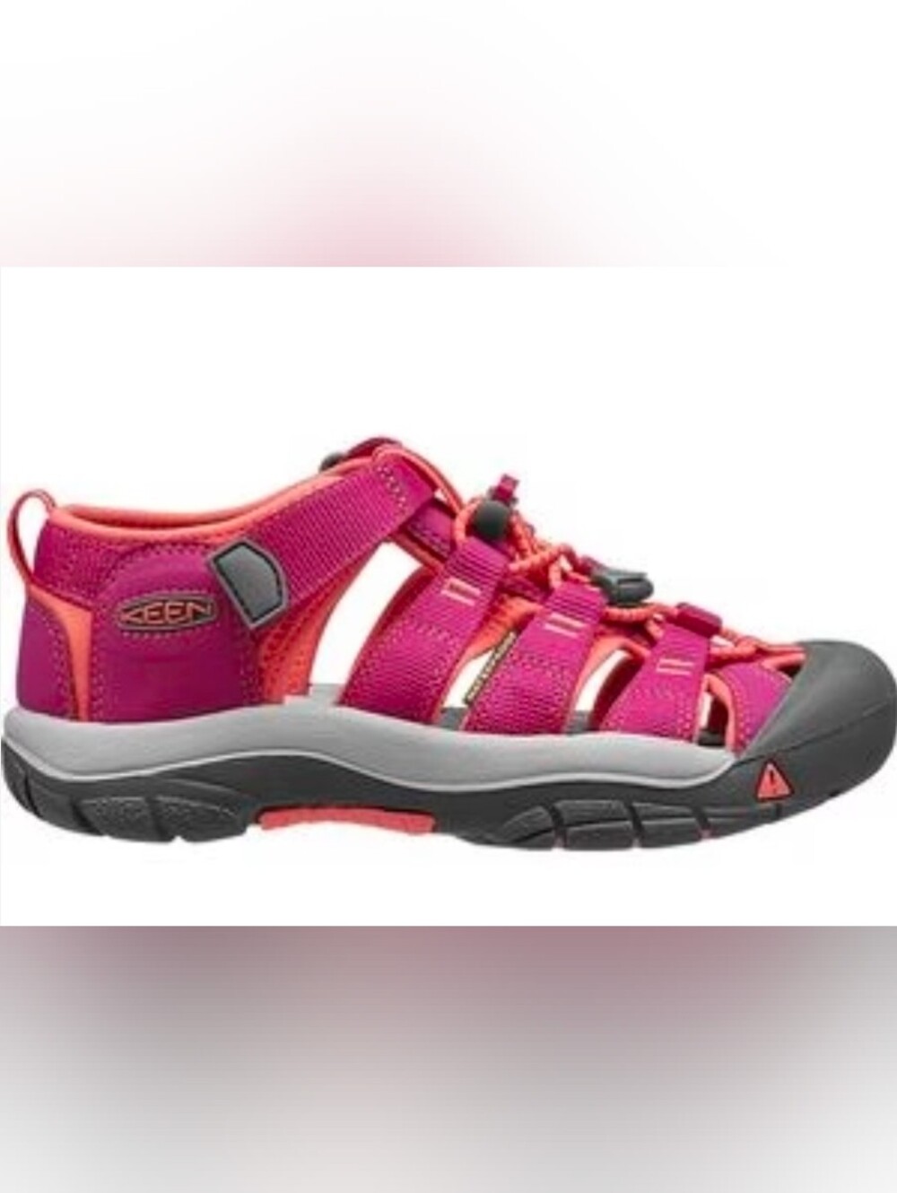 Keen Newport H2 Hot Pink and Coral Closed-Toe Sport Sandals Water Shoes. Sz 2